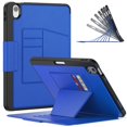 thumbnail image 2 of Dteck Luxury Business Case for iPad Air 11 inch 2025/2024 (M3/M2),Mangetic Leathe Card Slots Smart Case Built-in Pencil Holder Shockproof TPU 7 Viewing Angles Stand Folio Cover,Blue, 2 of 10