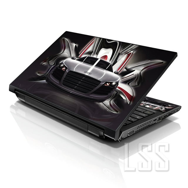 LSS Autocollant de Peau pour Portable, Couverture, Motif Audi R8, Convient aux Portables de 17 Pouces à 19 Pouces