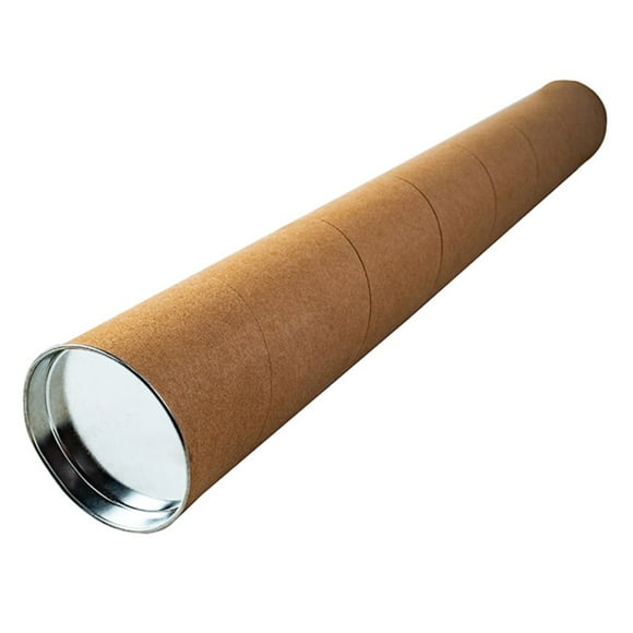 6 TUBOSDE CARTON 60X7 CM DIAM C/TAPA MET