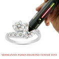 thumbnail image 7 of 2 Carat Center 6MM Round Cut Lab Created Moissanite Diamond Two Stone Bypass Engagement Ring In 14K Solid White Gold Jewelry For Women (G-H Color, VVS1 Clarity, 2 Cttw)-6, 7 of 7