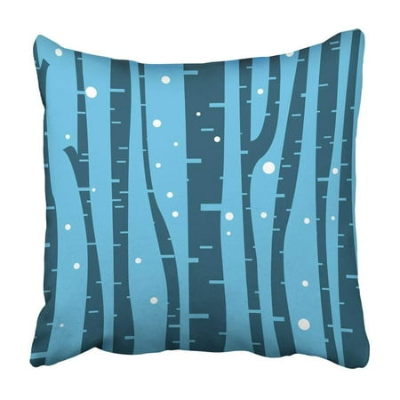 Artificial Birch Branches BPBOP Black Abstract Birch Tree With For Nature Design Blue Artistic Bark Beautiful Branch Pillowcase 20x20 inch ()