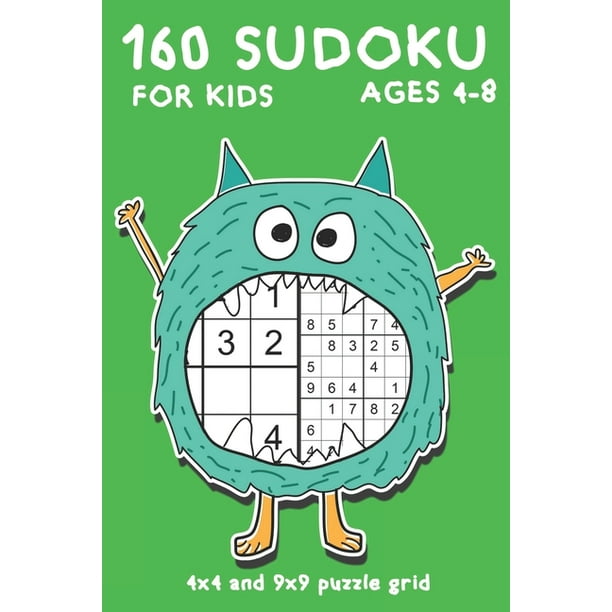 Sudoku Books for Beginners 160 Sudoku for Kids Ages 48 4x4 and 9x9