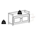 thumbnail image 3 of Charleston Storage Bench in Walnut Finish 94040, 3 of 9