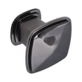 thumbnail image 4 of Utopia Alley Merle Deco Square Cabinet Ring Pull Knob - Decorative Cabinet Drop Pull Knobs- Vintage Cabinet Hardware with Hand Finished Weathered Nickel - Metal Drawer Pull Knobs 1.3", 4 of 7
