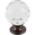 thumbnail image 6 of Top Knobs Tk116 Black 1-3/8" Round Cabinet Knob From The Crystal Collection - Chrome, 6 of 7