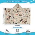thumbnail image 2 of I Love My Dogs Art Hooded Bath Towel，50"x30" for Ages 3 To 12 Kids, Quick Dry Lightweight Soft Microfiber Hood Beach Towel Cover Up for Kids, 2 of 7