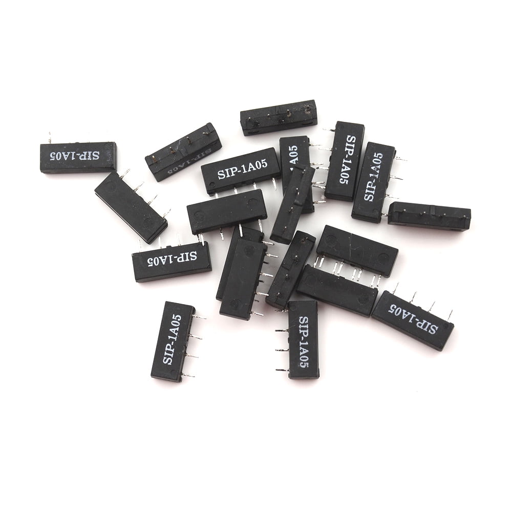 10PCS 5V Relay SIP-1A05 Reed Switch Relay for PAN CHANG Relay 4PIN New 