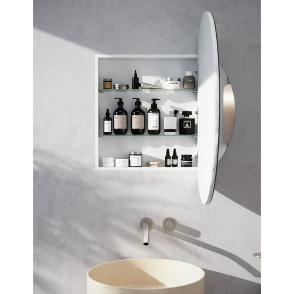 Glass Warehouse Round Medicine Cabinet 36