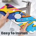 thumbnail image 6 of Sikiie Abstract Color Splash Splash Guard for Sink Faucet-1 PC Super Absorbent Fast Drying Mat Sink Gadgets-Splash Guard for Kitchen, Sink Mat, 6 of 7
