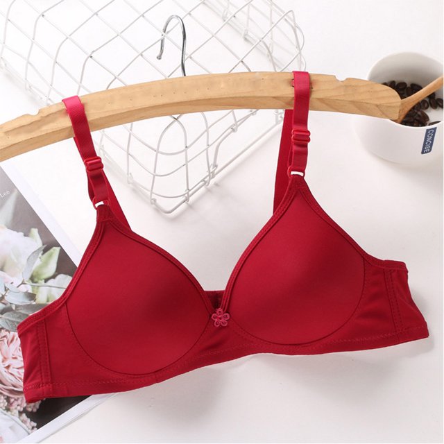 EQWLJWE Women Comfortable Breathable Underwire Bra Full-Coverage Bra with Underwire Cups Wireless Plunging Beauty Back Bra for Everyday Comfort Bra For Plus Size Clearance For Women