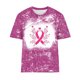 thumbnail image 4 of Fiudx Liquidación de Ahorros de Verano Camiseta Estampada Informal y de Moda para Mujer con Cuello Redondo y Top de Manga Corta, 4 of 4