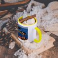 thumbnail image 5 of 3dRose, Vis town, Franciscan monastery and harbor, Vis Island, Croatia, 11oz Two-Tone Yellow Mug, 5 of 7