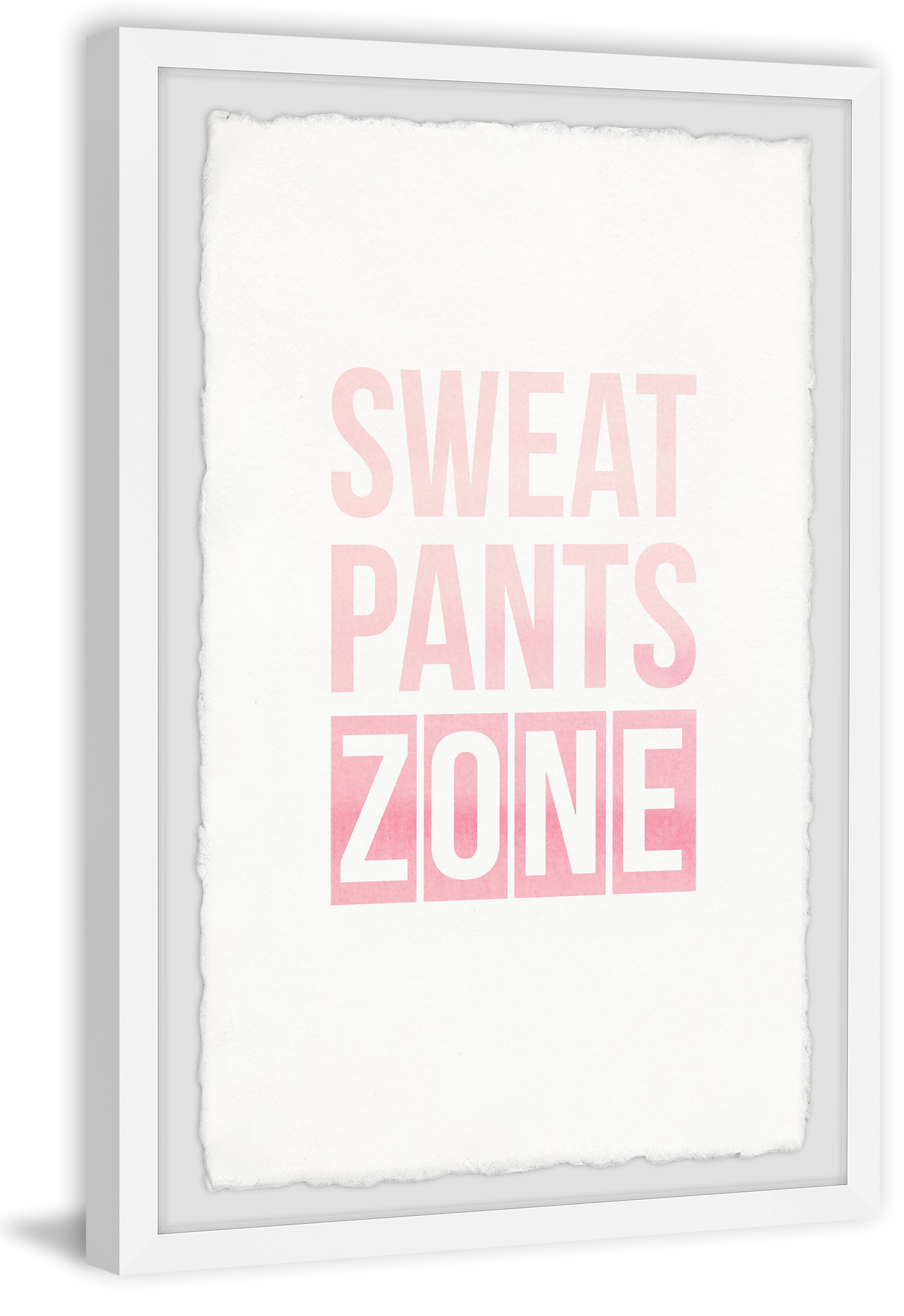 Marmont Hill Sweat Pants Zone Iv Framed Wall Art, 30.00" x 1.50"
