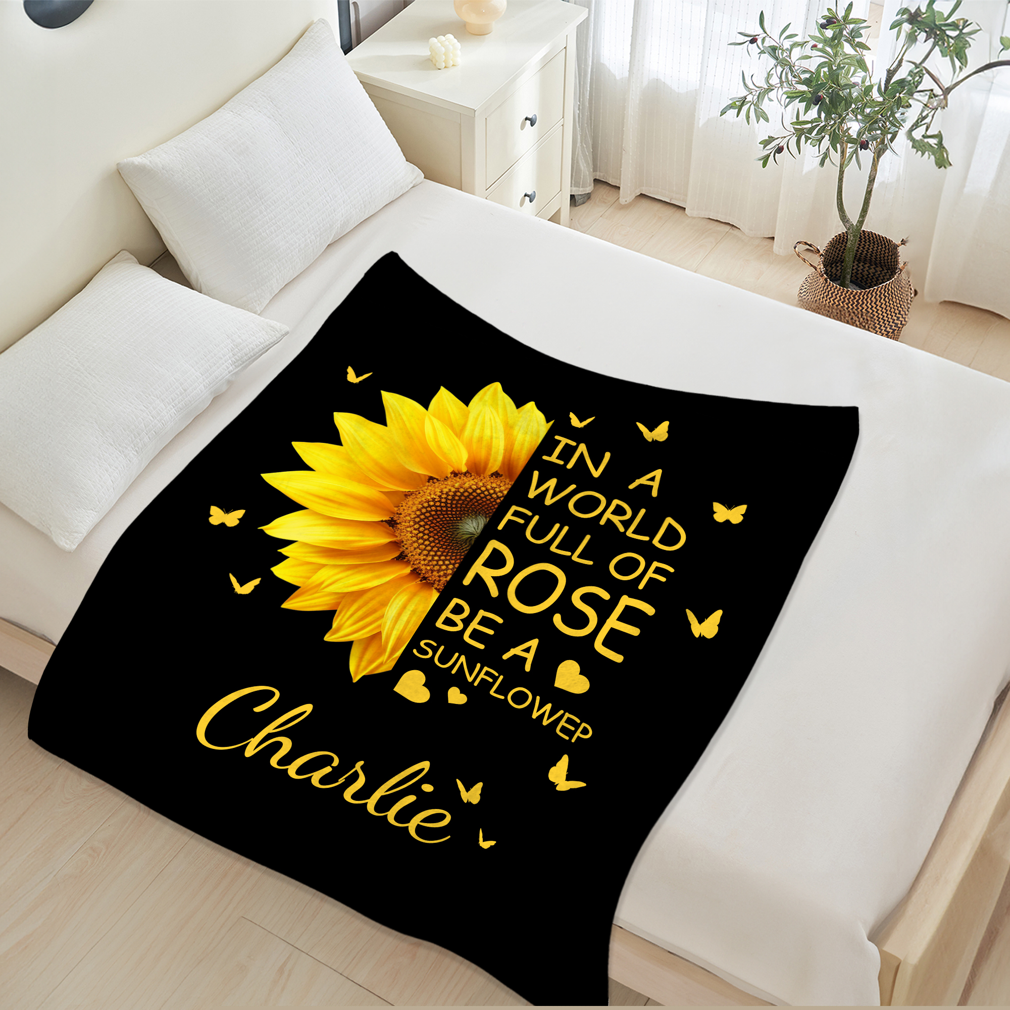 thumbnail image 5 of Personalized Blanket with Name, Custom Blanket for Adult, Customized Blanket Name Blanket Gifts for Women, Men, 5 of 5