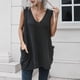 thumbnail image 1 of Puntoco Suéter Bolsillos Para Mujer Con Cuello En V Chaleco De Longitud Media Suéter Chaleco Suelto Para Mujer Ropa Exterior Ropa Interior Y Invierno Nuevo Estilo Liquidación Navideña Puntoco Puntoco-4914, 1 of 8
