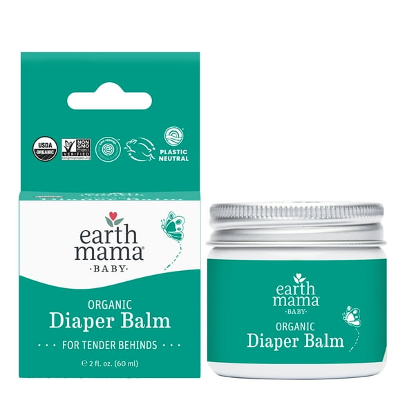 Earth Mama Organic Diaper Balm for Newborns, Infants & Toddlers, 2 fl oz