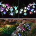 thumbnail image 5 of Outdoor Solar Garden Stake Lights, 2 Pack Solar Powered Flower Lights With 8 Lily Flower, Multi-colo, 5 of 5
