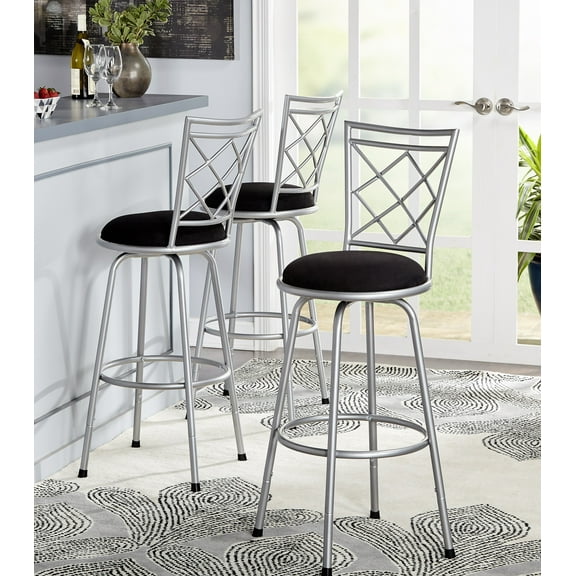 TMS Avery Adjustable-Height Bar Stool, Multiple Colors, Set of 3