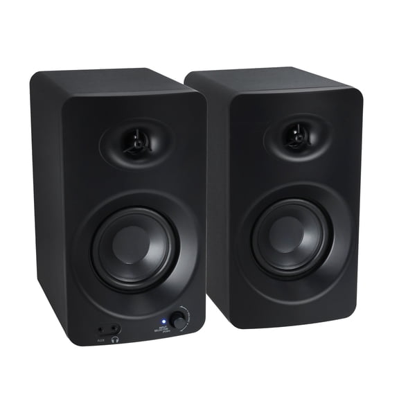 Pair Rockville ASM4 4" Pro Studio Monitor Computer Speakers w/Bluetooth Optical
