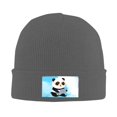 thumbnail image 2 of ZICANCN Knit Beanie Hat-Read Panda Winter Cap Soft Warm Classic Hats for Men Women Cute, 2 of 8