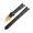 BLACK WHITE, variant on Fit For Rado Leather Watch Band R2285415 Male And Female Notch Watch Strap Butterfly Buckle 14 18