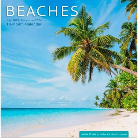 2024-18 Month Calendar-Beaches 12x12 Hanging Wall Calendar by DaySpring