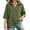 Army Green, variant on Taqqpue Women's Sweatshirt 3/4 Sleeve Lapel Half Zip Up Sweatshirt Solid Color Oversize Hoodless Hoodies Loose Fit Casual Pullover Tops with Pockets for Women