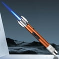thumbnail image 1 of Briquet Gonflable en Métal - 20ML Flamme Bleue à Coup Direct, Céramique Haute Température 1300°, Flamme Réglable, Utilisation 360° - Cuisine, Barbecue, Extérieur, Maison, 1 of 1
