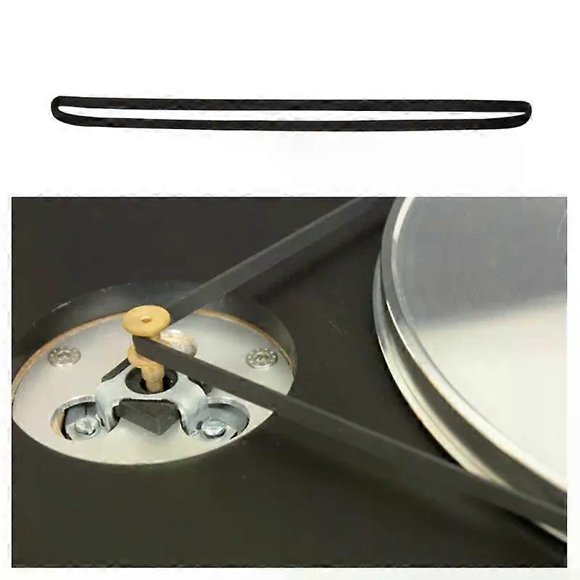 2Pcs Vinyl Record Player Belt Replacement Rubber 627mm x 4mm x 06mm Record Player Turntable Belt Strap