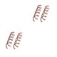 thumbnail image 2 of Sonducket 10 Uds. Horquillas de Metal en para el cabello, pinzas en espiral, puntas redondas antiarañazos, accesorios de decoración de tornillo oro rosa 2piezas Sonducket CBP046429, 2 of 5