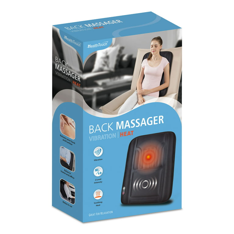 NEW HEALTHTOUCH BLACK VIBRATING NECK MASSAGER SOOTHING