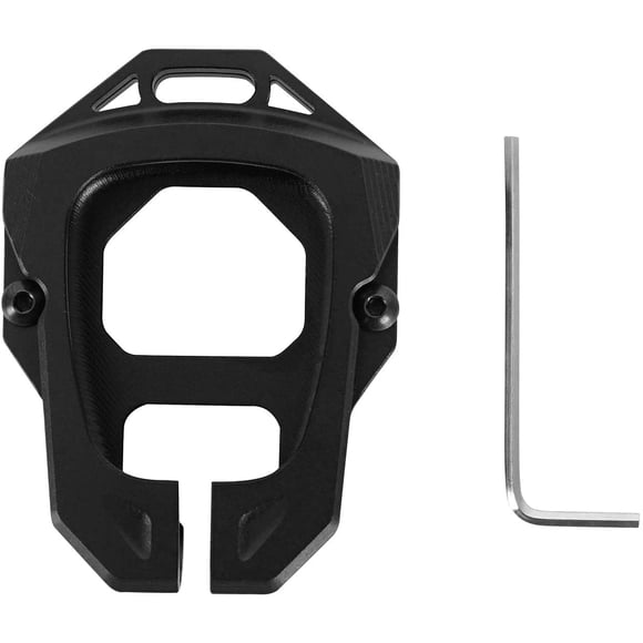 Hooke Road Aluminum Key Fob Cover Case Compatible with Jeep Wrangler JK 07-18,Black