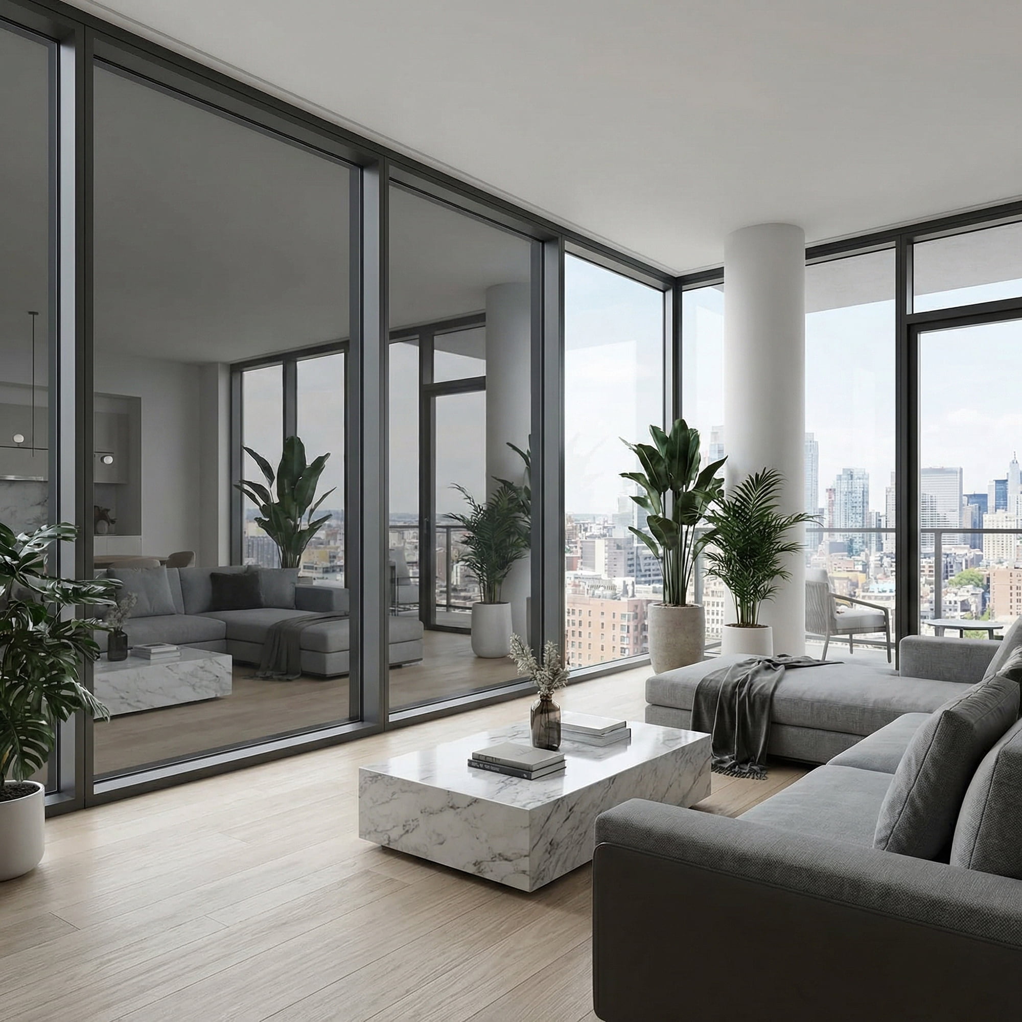 REGALWOVEN One Way Privacy Window Film for Home and Office - Heat Control and Static Cling Black Silver 39.4 x 23.6 Inch
