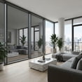 thumbnail image 6 of REGALWOVEN One Way Privacy Window Film for Home and Office - Heat Control and Static Cling Black Silver 39.4 x 23.6 Inch, 6 of 7