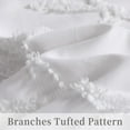 thumbnail image 3 of Twin Duvet Cover Set, 2 Pieces Branches Pattern Embroidery Shabby Chic Tufted Duvet Cover Set for All Seasons, White, Twin, 90 x 90 Inch, 3 of 7