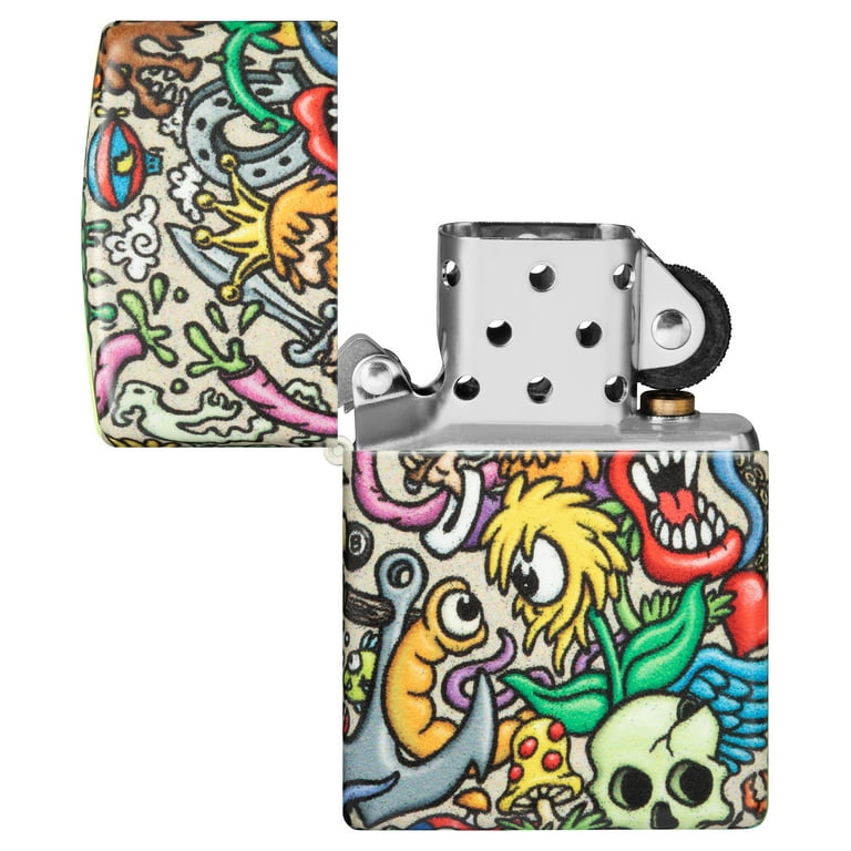 Zippo Unique Tattoo-Inspired 540 Color Pocket Lighter with