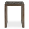 thumbnail image 2 of Kate and Laurel Elyria Bohemian Engraved Side Table, 20 x 14 x 26, Gray, Modern Side Table for Storage and Display, 2 of 9