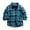Blue, variant on JDEFEG Kid Tee Kids Toddler Flannel Shirt Jacket Plaid Long Sleeve Lapel Button Shacket Baby Boys Girls Fall Shirt Top Coat Outwear Toddler Shirt 4T Polyester Blue 90