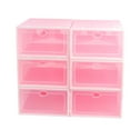 thumbnail image 4 of HEMOTON  6 PCS Stackable Shoe Storage Boxes Thickened Transparent Men and Women, 4 of 8