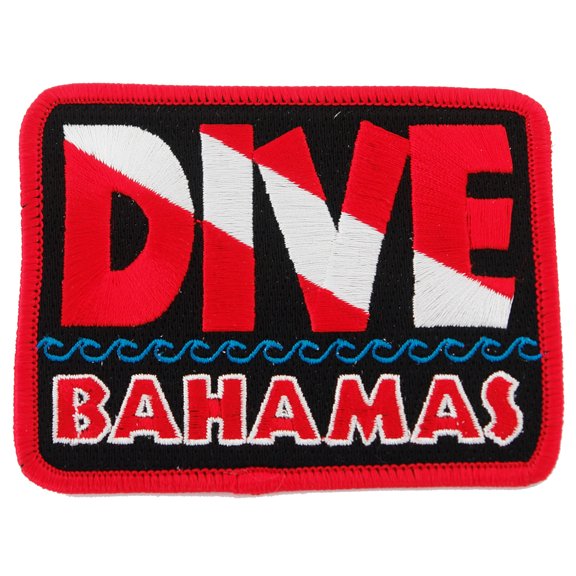 Dive Bahamas Embroidered Iron-on Scuba Diving Patch