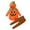 Z07-07Orange, variant on Boys Outfits & Set - Halloween with Long Sleeve Hooded Romper and Striped Pants for Seasonal Celebrations,Sizes 6-12 Months