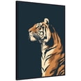 thumbnail image 4 of Kate and Laurel Framed Canvas Wall Art Print Navy Tiger by The Creative Bunch Studio, 28 x 38 Sylvie Beaded Black Frame, Modern Contemporary, Animal Art for Wall Decor, 4 of 8