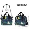 thumbnail image 3 of Lunch Bag Portable Crossbody Meal Bag Cooler Bag Insulated Lunch Bag Food Bag Handheld & Crossbody Design Moon Beauty, 3 of 6