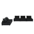 thumbnail image 6 of Anna Black Velvet 5 Pc Sectional Sofa, 6 of 10
