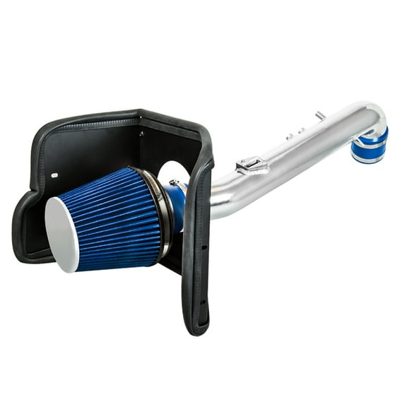 Cold Air Intake Airflow System with Heat Shield Kit   Filter Combo BLUE Compatible For 05-20 Tacoma 2.7L