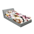 thumbnail image 2 of Ambesonne Fashion Fitted Sheet & Pillow Sham Set, Cosmetics Make up Theme, Twinxl, Multicolor, 2 of 2