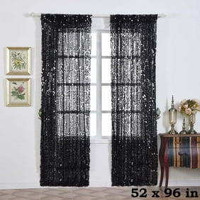 Balsacircle 52 X 108 Inch Big Payette Sequin Curtains Drapes