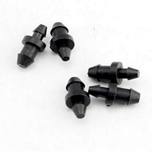 100pcs/pack Goof Plug - Dual End 1/4" and 1/8" - Drip Irrigation Micro Drip Watering Irrigation Drip Accessories T111 - (Color: 100pcs)