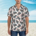 thumbnail image 4 of Goofa Turtle Hawaiian Shirt for Men, Unisex Summer Beach Casual Short Sleeve Button Down Shirts,Aloha Tropical Floral print shirt-, 4 of 9