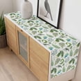 thumbnail image 4 of Sage Green Leaf Table Runner - 48 Inch Long, Kitchen Dining Table Runner Dresser Scarves, Vintage Botanical Ferns Country Plant Farmhouse Decor for Coffee Tables Wedding Party Banquet, 4 of 8